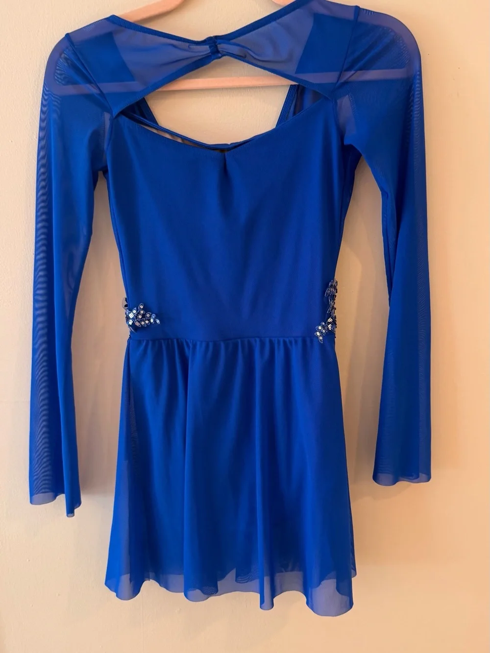 Weissman Royal Blue lyrical dance costume XSA